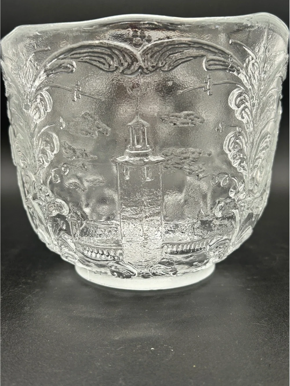 Vintage Kosta Boda “Rhapsody” Bowl-Swedish Scenes